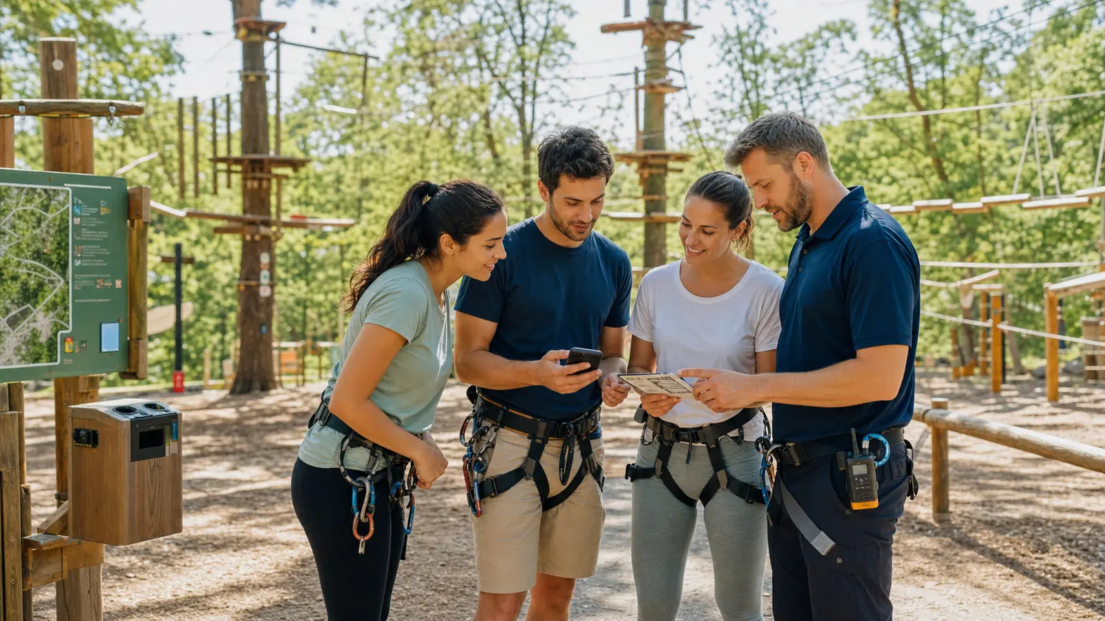 Búsqueda del tesoro en un parque de aventuras: un escenario concreto con Questovery